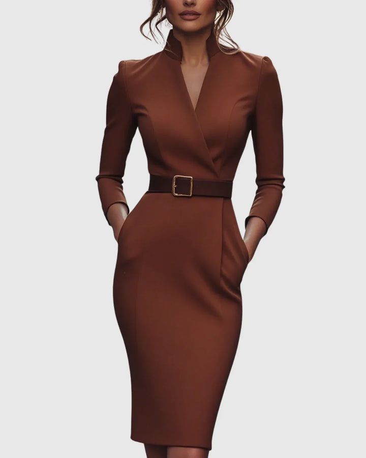 Claribel | Refined Midi Dress - MABEL LONDON