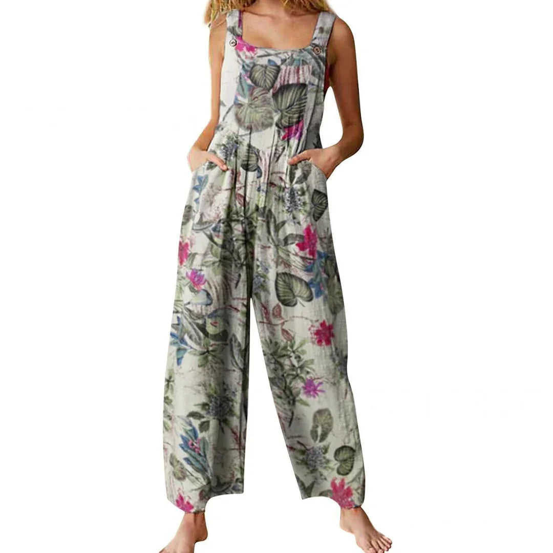 MAELANI™ – Relaxed Casual Dual Pocket Overall Jumpsuit - MABEL LONDON