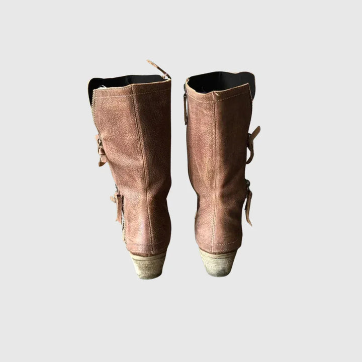 Tamera | Luxe Leather Boots - MABEL LONDON