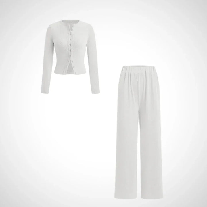 HAYLEY™ - Chic Two-Piece Button Set - MABEL LONDON