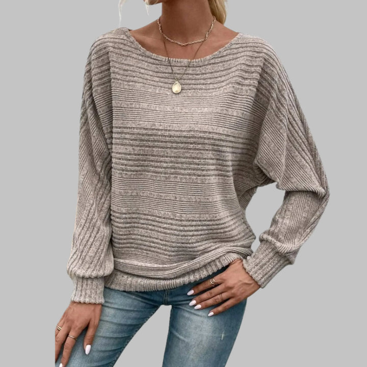 PERLITA™ - Casual Round Neck Long-Sleeve Top - MABEL LONDON
