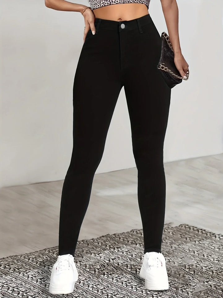 LISETTE™ - Sleek High-Waist Skinny Jeans - MABEL LONDON