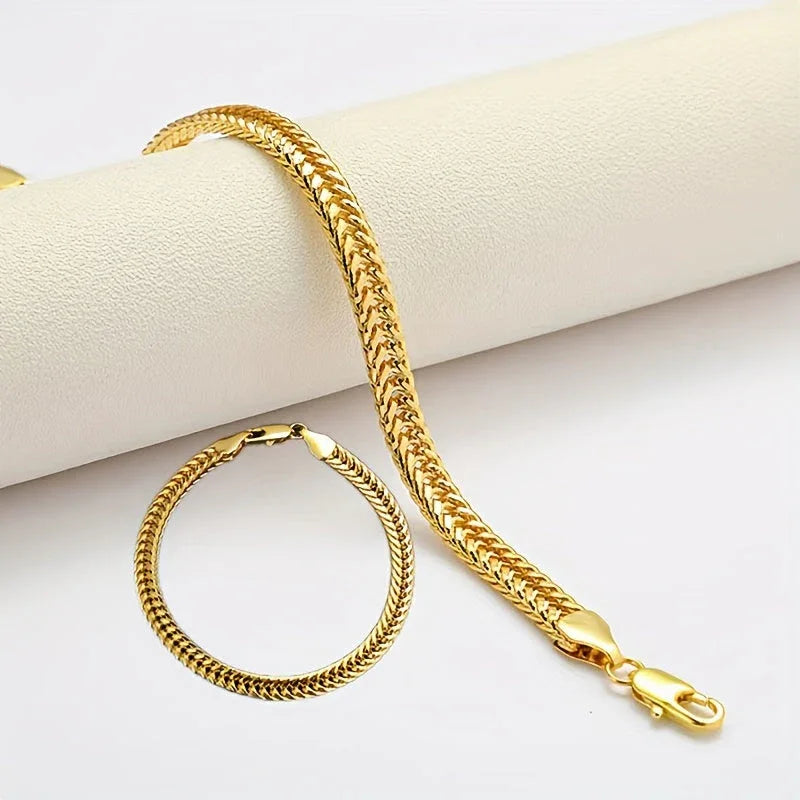 Unisex Fox Tail Necklace & Bracelet Set - MABEL LONDON