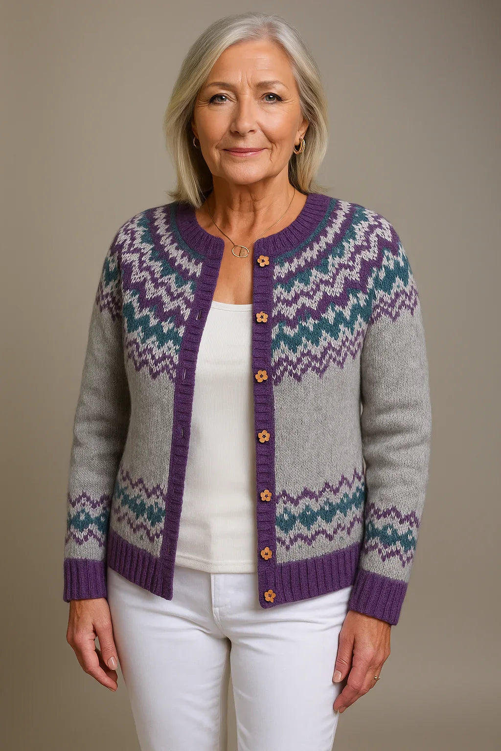 NAOMI | VINTAGE ICELANDIC CARDIGAN - MABEL LONDON