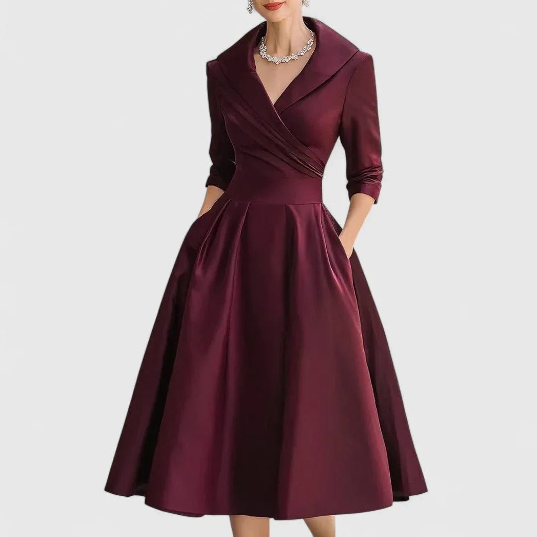 Marley Quinn | Elegant Midi Dress - MABEL LONDON