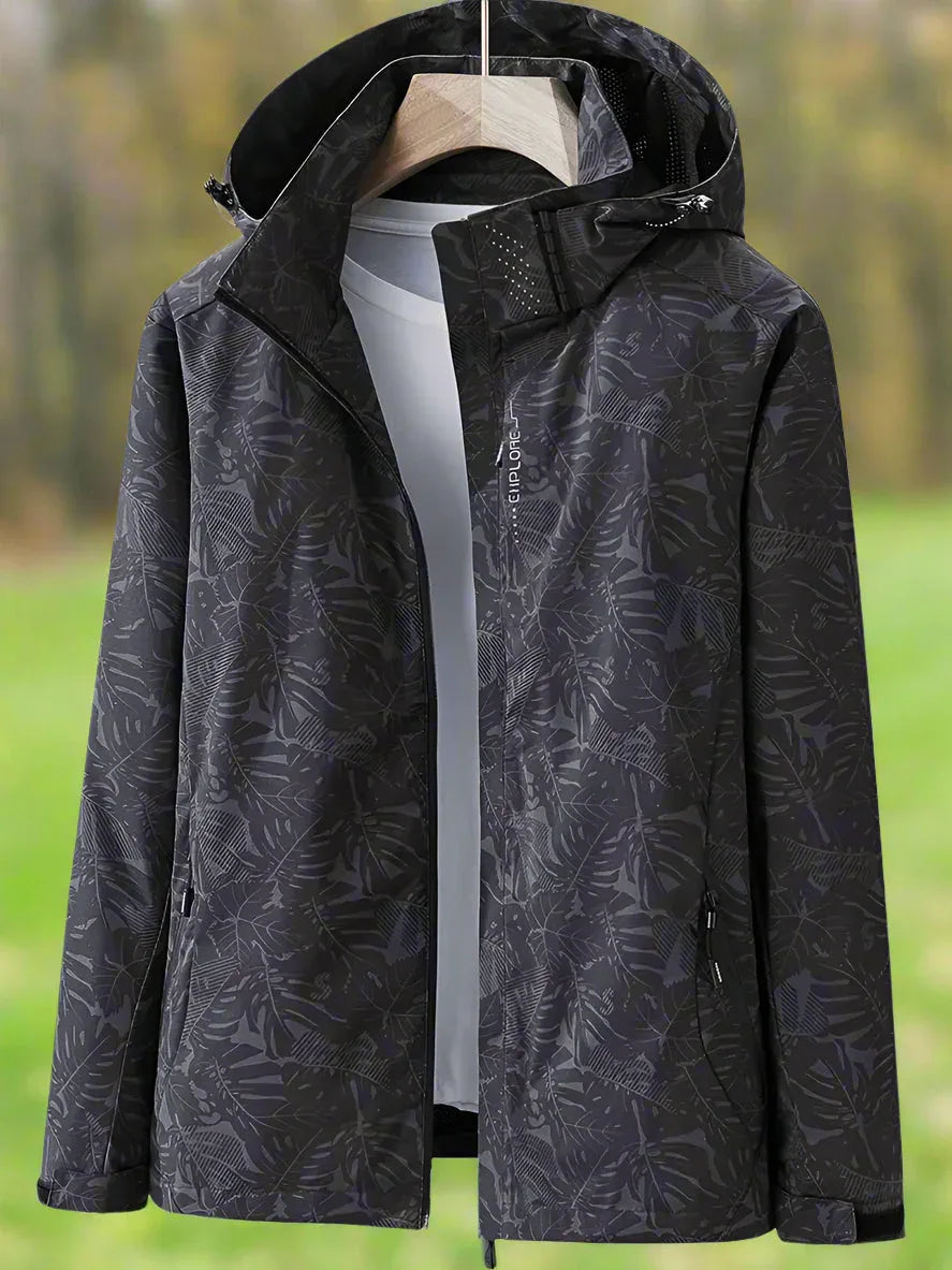 Tauriel | Leaf Print Windbreaker - MABEL LONDON