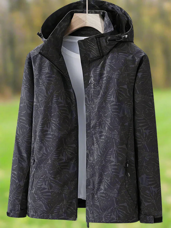Tauriel | Leaf Print Windbreaker - MABEL LONDON
