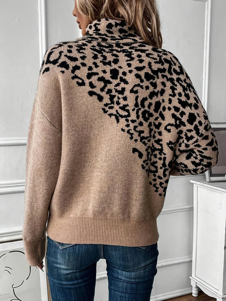 ZAYNA™ - Leopard Sweater - MABEL LONDON