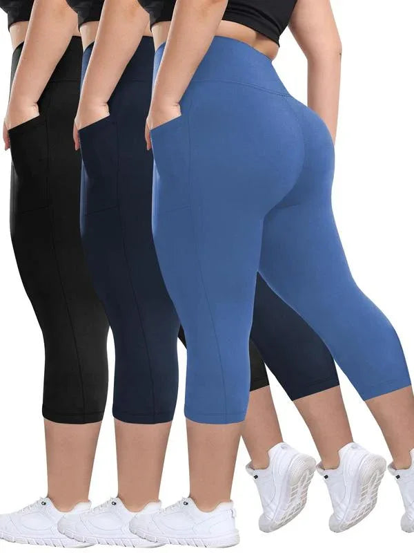 MIRA™ – Breathable 3-Pack Capris - MABEL LONDON
