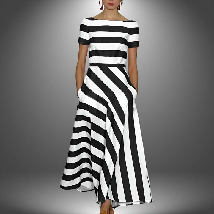 DIANE™ – Effortless Modern Stripe Dress - MABEL LONDON