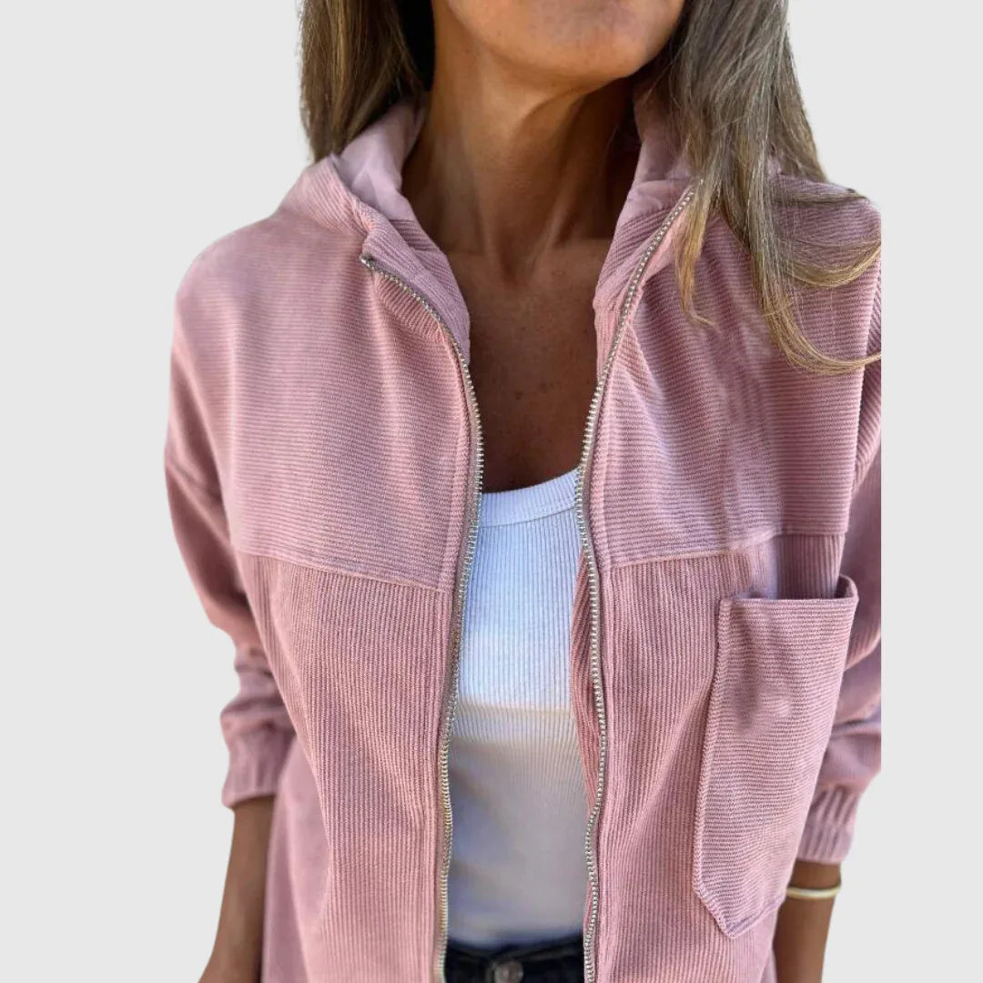 Elviana | Hooded Zip Jacket - MABEL LONDON