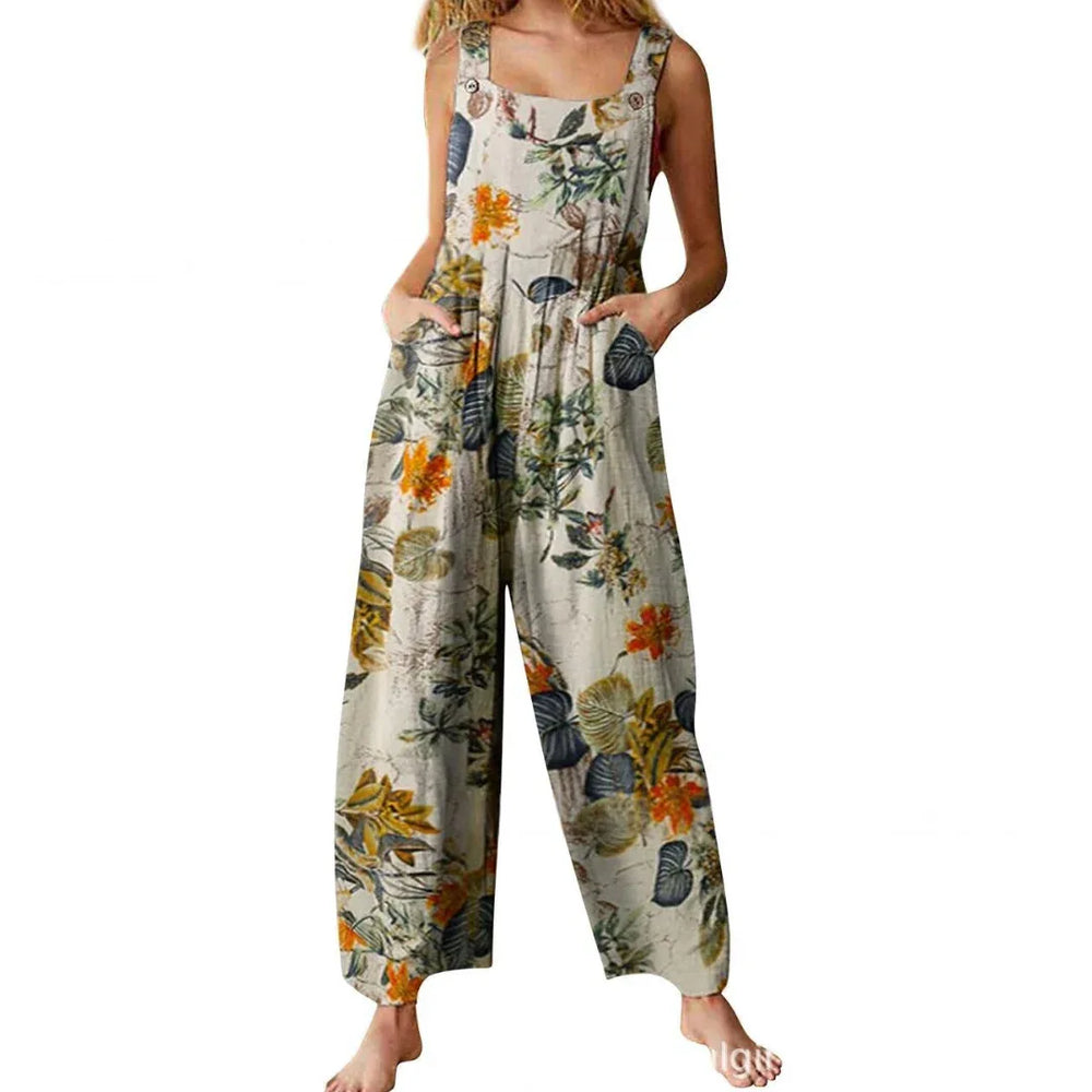 MAELANI™ – Relaxed Casual Dual Pocket Overall Jumpsuit - MABEL LONDON