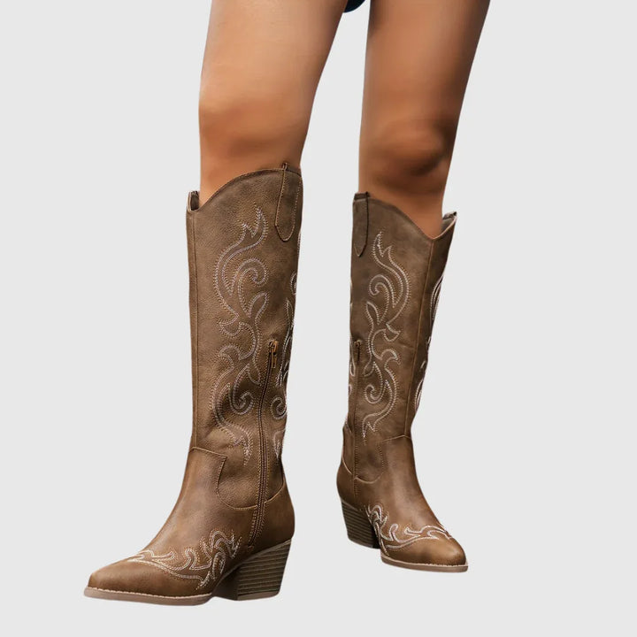 Hester | Classic Western Cowboy Boots - MABEL LONDON