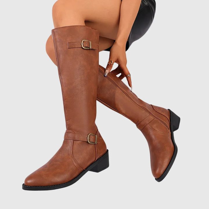 Anastelle | Riding Leather Boots - MABEL LONDON