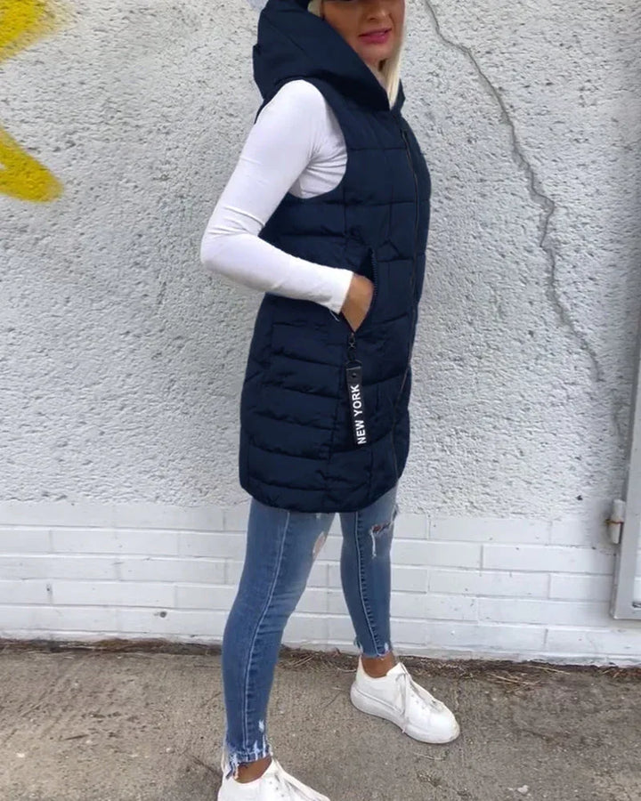 CELESTE™ - Sleeveless Puffer Jacket - MABEL LONDON