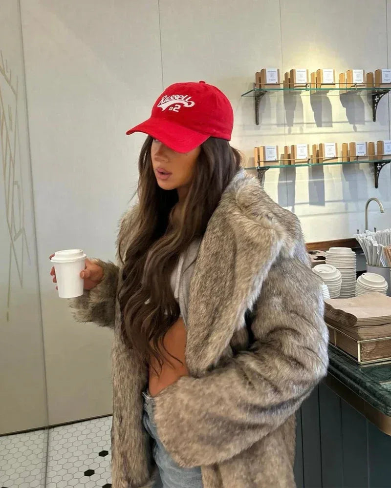 RENATA™ - Elegant Faux Fur Jacket - MABEL LONDON