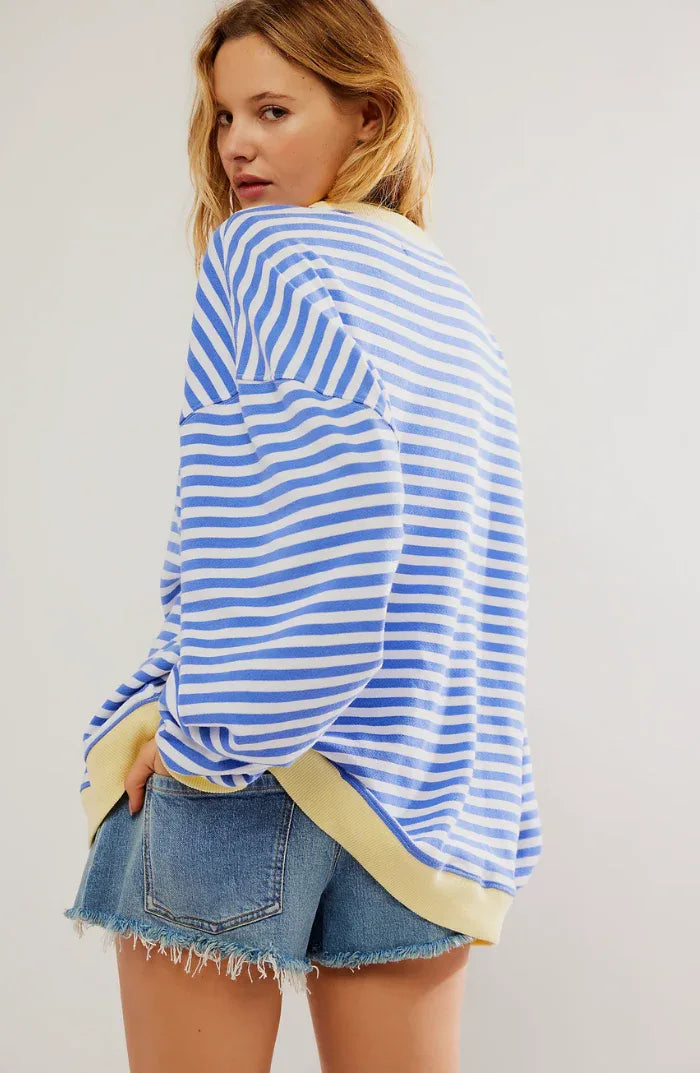 Ashley | Playful Striped Sweater - MABEL LONDON