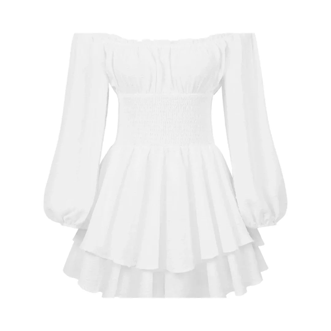 CYNRHIA™ – Elegant Long Sleeve Off-Shoulder Romper - MABEL LONDON