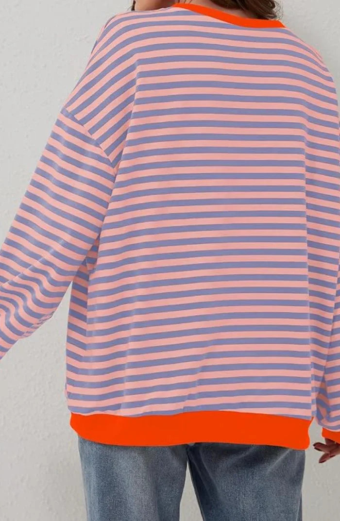 Ashley | Playful Striped Sweater - MABEL LONDON
