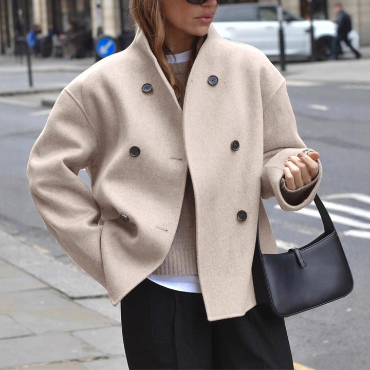 BINI™ - Cozy Long Sleeve Stand Collar Coat - MABEL LONDON