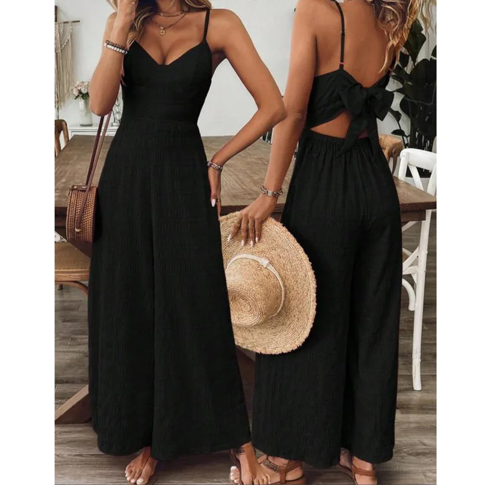 MADELINE™ - Casual Everyday Chic Fitted Jumpsuit - MABEL LONDON