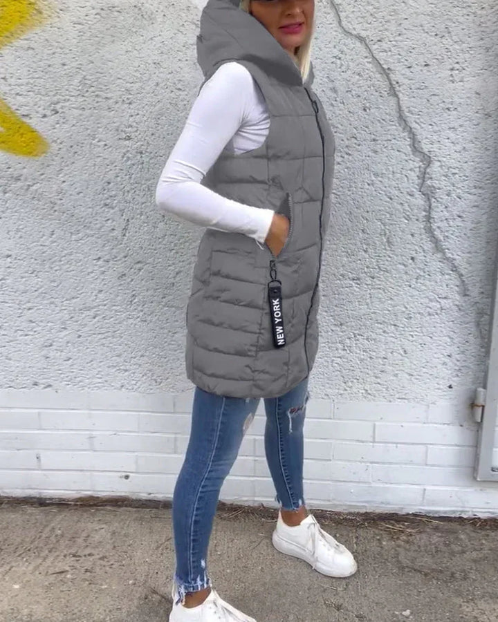 CELESTE™ - Sleeveless Puffer Jacket - MABEL LONDON