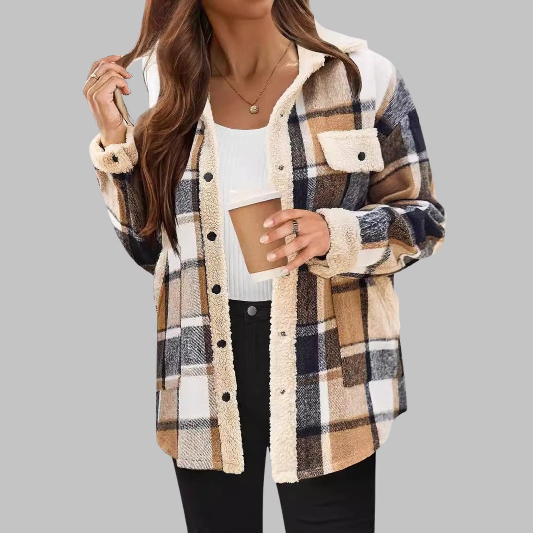 ZENY™ - Classic Long Sleeve Button Down Jacket - MABEL LONDON