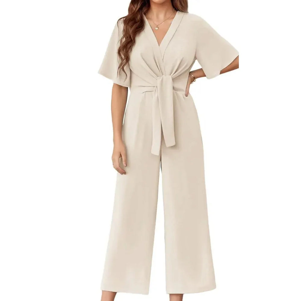 GABRIELLA™ - Elegant Summer Tie Knot Jumpsuits - MABEL LONDON