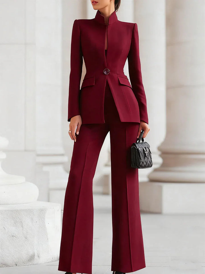 Adrielle | Elegant Blazer & Trouser Suit Set - MABEL LONDON