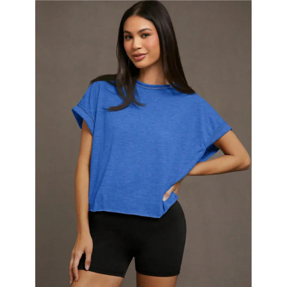 SEREIA™ - Everyday Cut Out Hemline Womenswear Top - MABEL LONDON