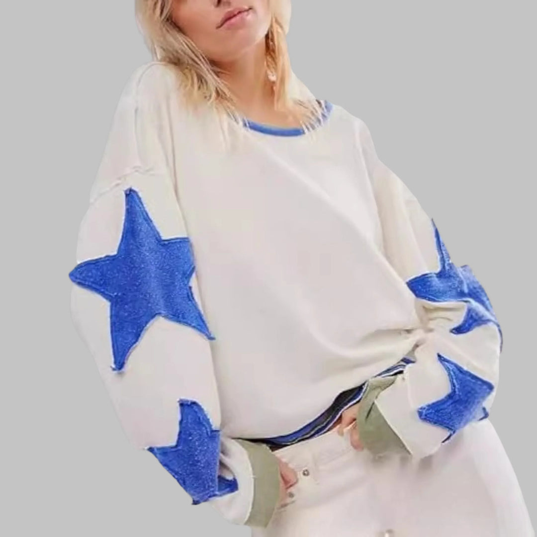 PETIT™ - Casual Summer Loose Long-Sleeve Streetwear Top - MABEL LONDON