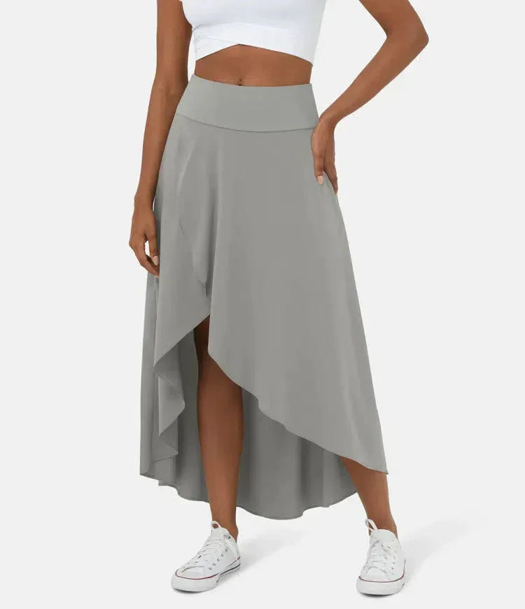 AMELIE™ - Elegant Asymmetric Midi Skirt - MABEL LONDON