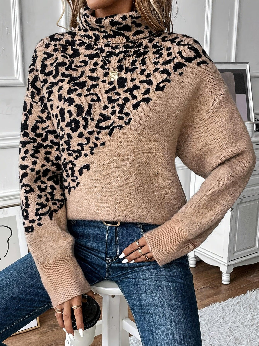 ZAYNA™ - Leopard Sweater - MABEL LONDON