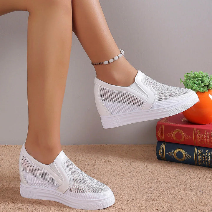 SABRINA™ - Modern Sparkle Sneakers - MABEL LONDON