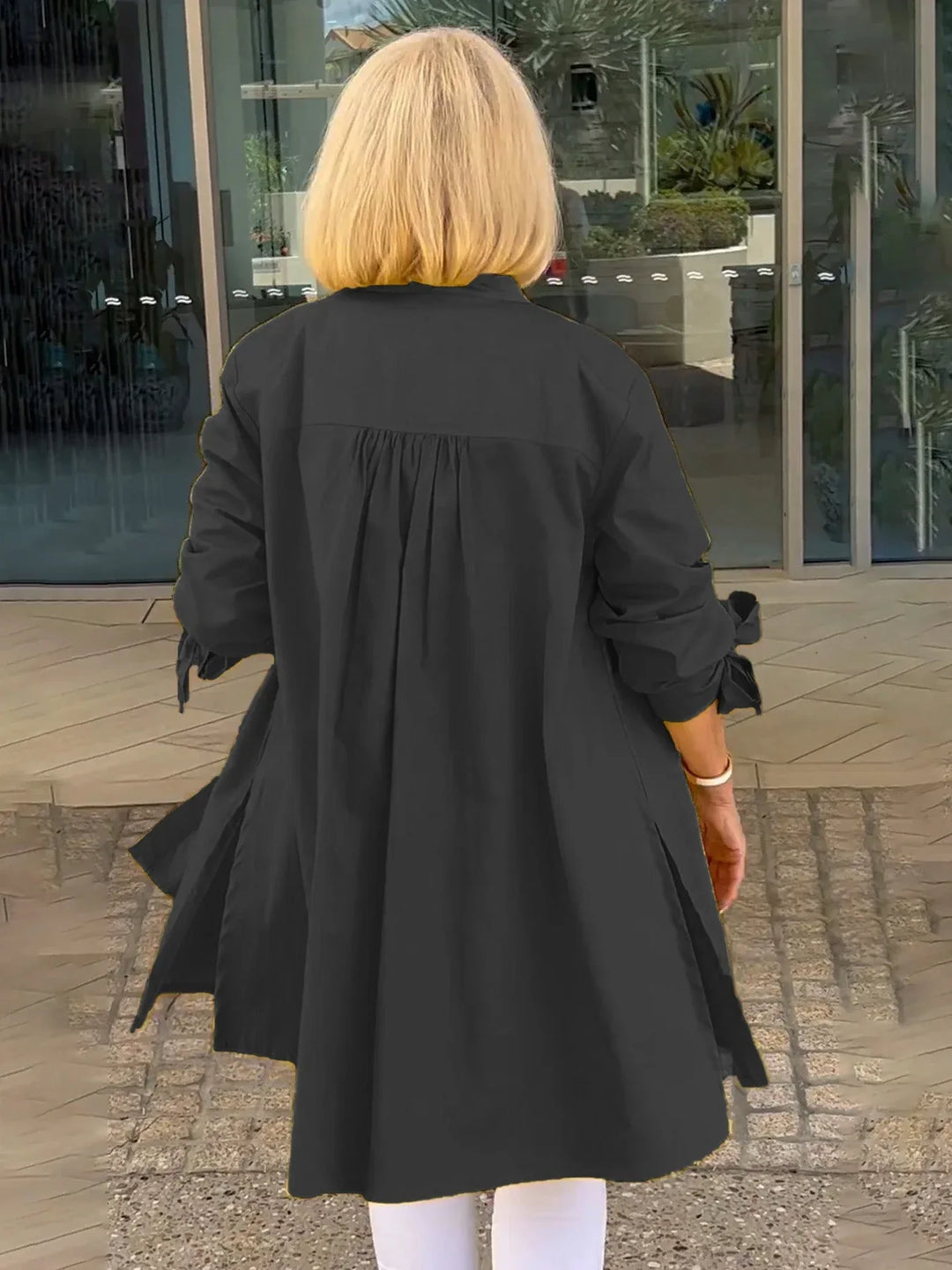 CÉLINA™ - Classy Long Shirt Jacket - MABEL LONDON