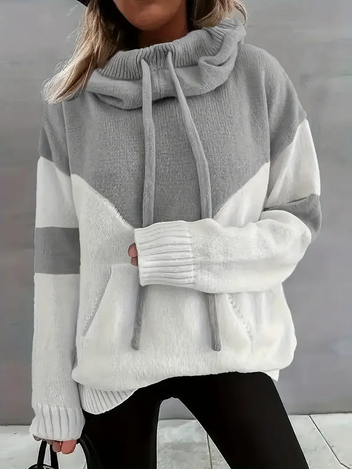 RÍONA™ - Dual-Tone Cosy Hoodie - MABEL LONDON