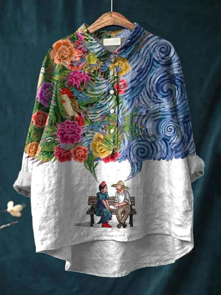 EMILY™ - Van Gogh Art Shirt - MABEL LONDON