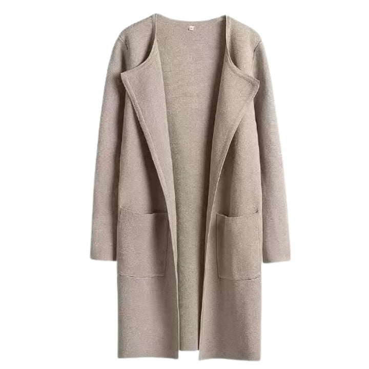 VALENCIA™ - Casual Open Front Long Sleeve Jacket - MABEL LONDON