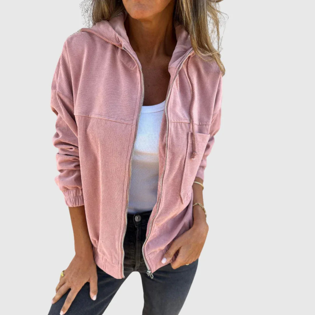 Elviana | Hooded Zip Jacket - MABEL LONDON