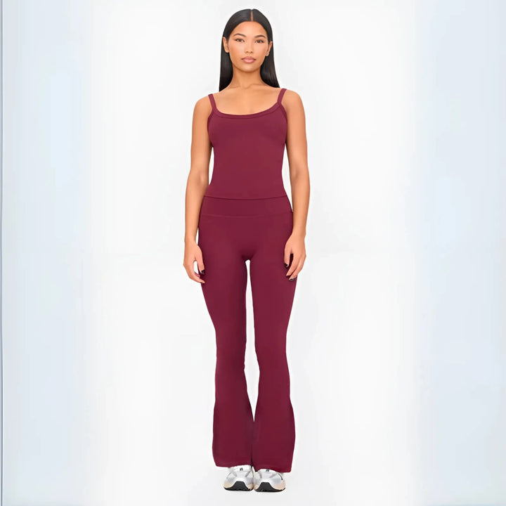 ARIANA™ - Casual Cami Top and Flare Leg Pants Set - MABEL LONDON