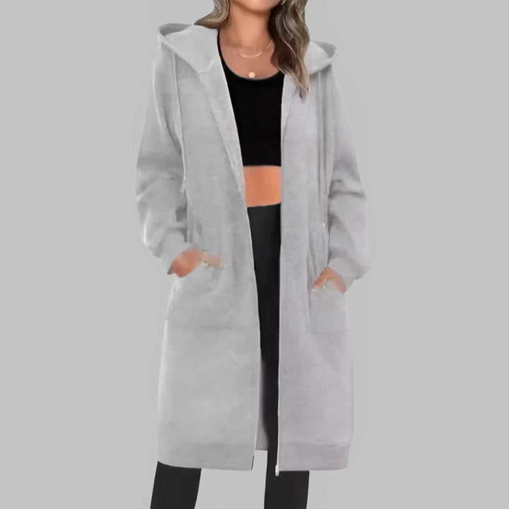 TIOMARA™ - Casual Zip Up Oversized Long Jacket - MABEL LONDON