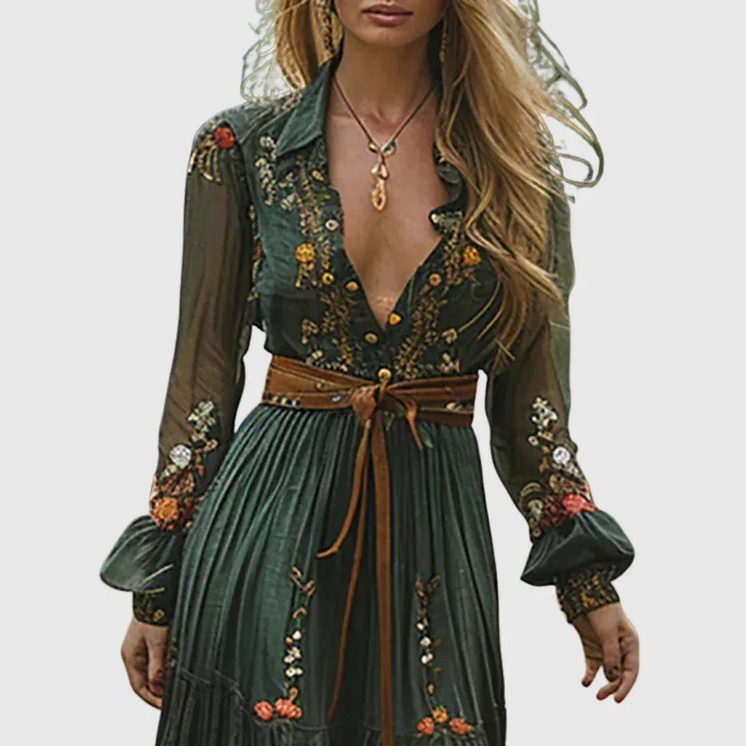 Alina Soleil | Romantic Boho Maxi Dress - MABEL LONDON