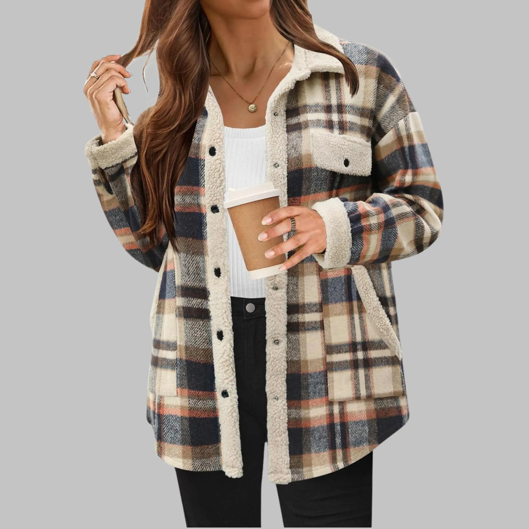 ZENY™ - Classic Long Sleeve Button Down Jacket - MABEL LONDON