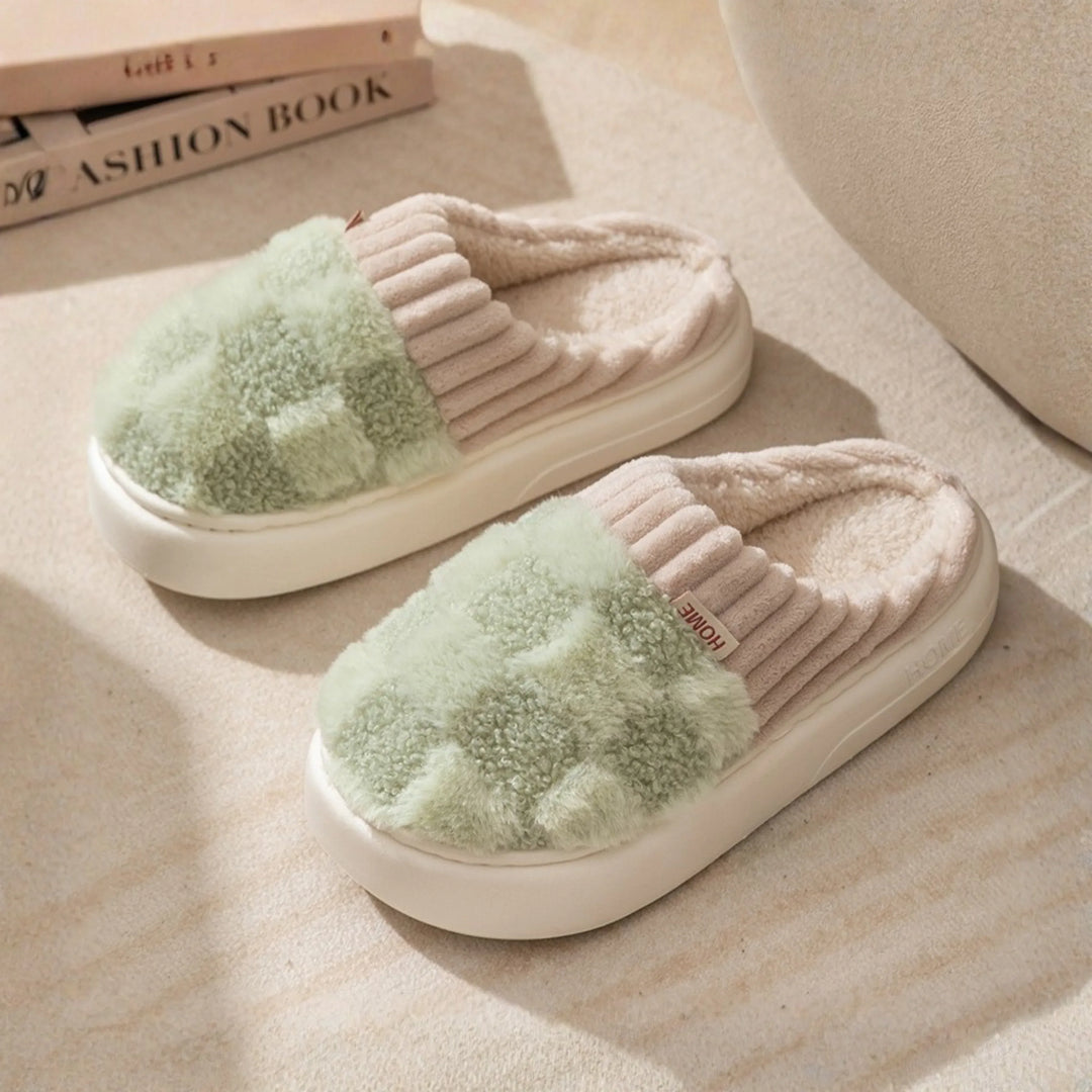 DAMINI™ - Comfy Fluffy Indoor Plush Non-Slip Slippers - MABEL LONDON