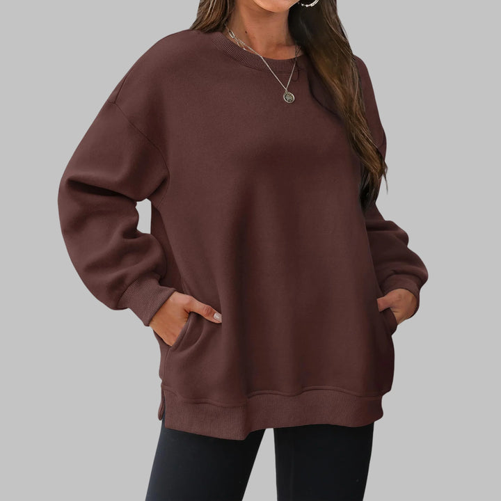 MEDGI™ - Casual Oversized Crewneck Long Sleeve Sweater - MABEL LONDON