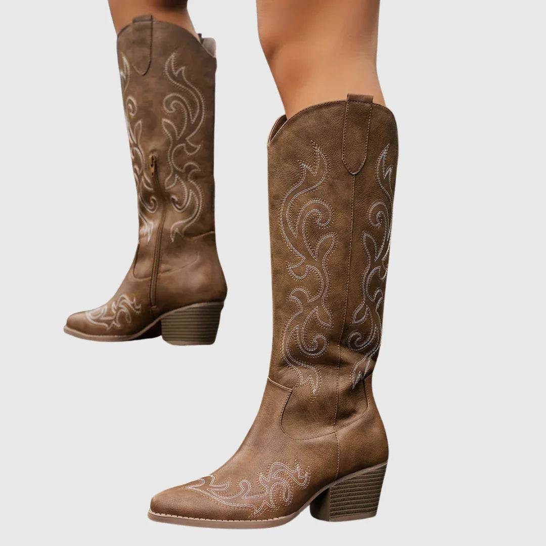 Hester | Classic Western Cowboy Boots - MABEL LONDON