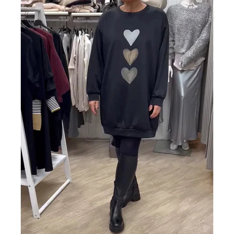 BRIANA™ - Casual Sweatshirt Dress - MABEL LONDON