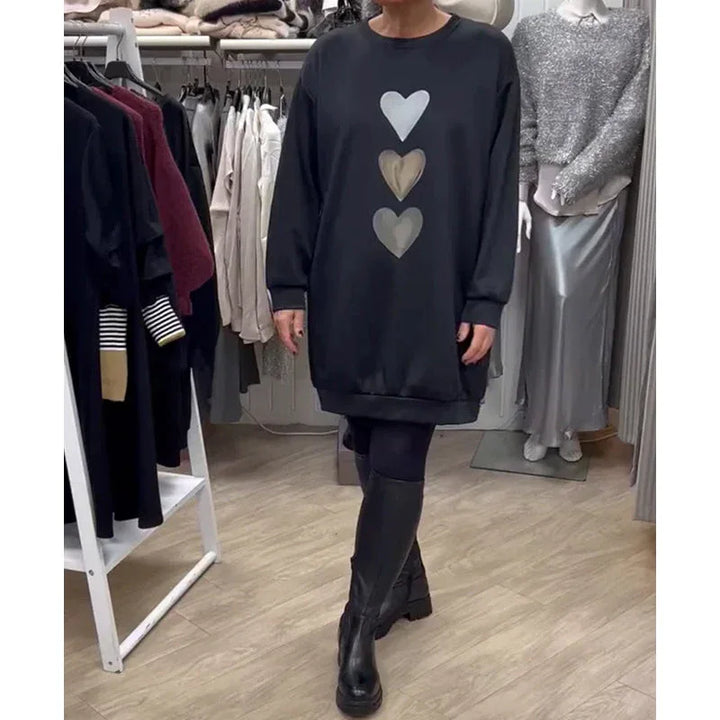 BRIANA™ - Casual Sweatshirt Dress - MABEL LONDON