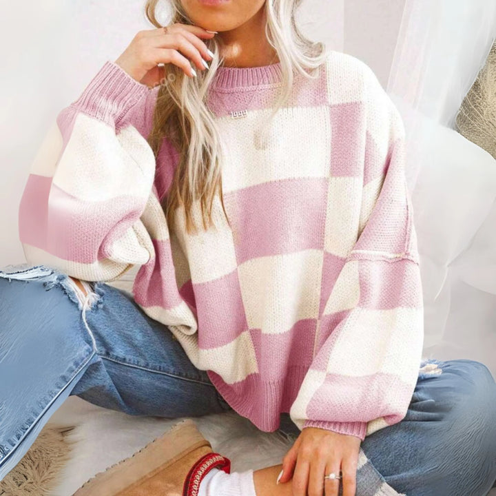 PINEDA™ - Casual Long Sleeve Loose-Fit Sweater - MABEL LONDON