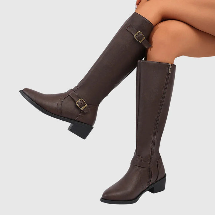 Anastelle | Riding Leather Boots - MABEL LONDON
